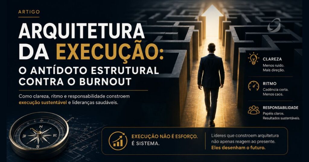 Arquitetura da Execução: o antídoto estrutural contra o burnout