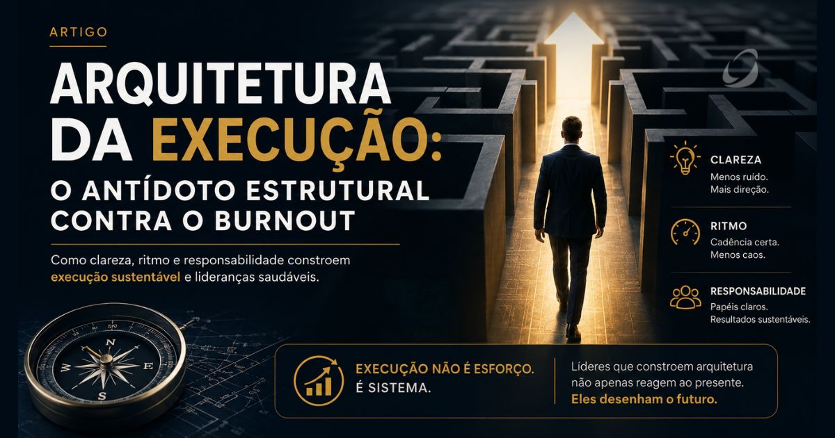 Arquitetura da Execução: o antídoto estrutural contra o burnout
